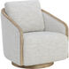 Tasia Merino Cotton Swivel Lounge Chair, Swivel